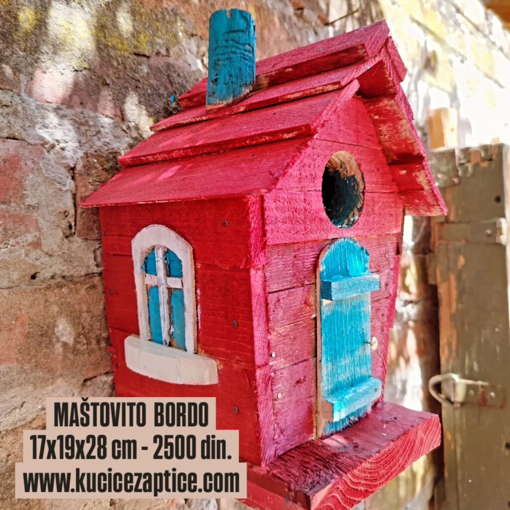 Kućica za ptice - MAŠTOVITO BORDO