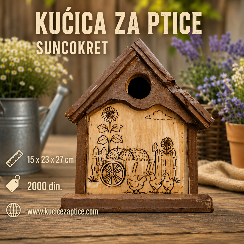 Kućica za ptice - SUNCOKRET