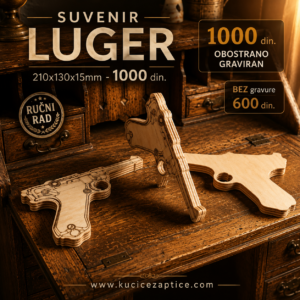 RUSTIK SUVENIR - LUGER BEZ gravure