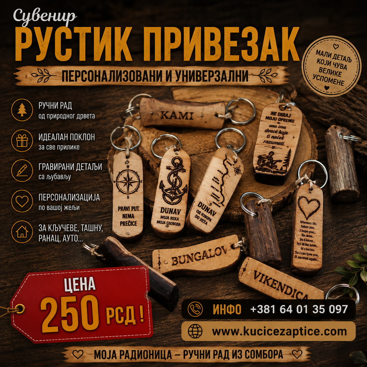 RUSTIK SUVENIR PRIVEZAK